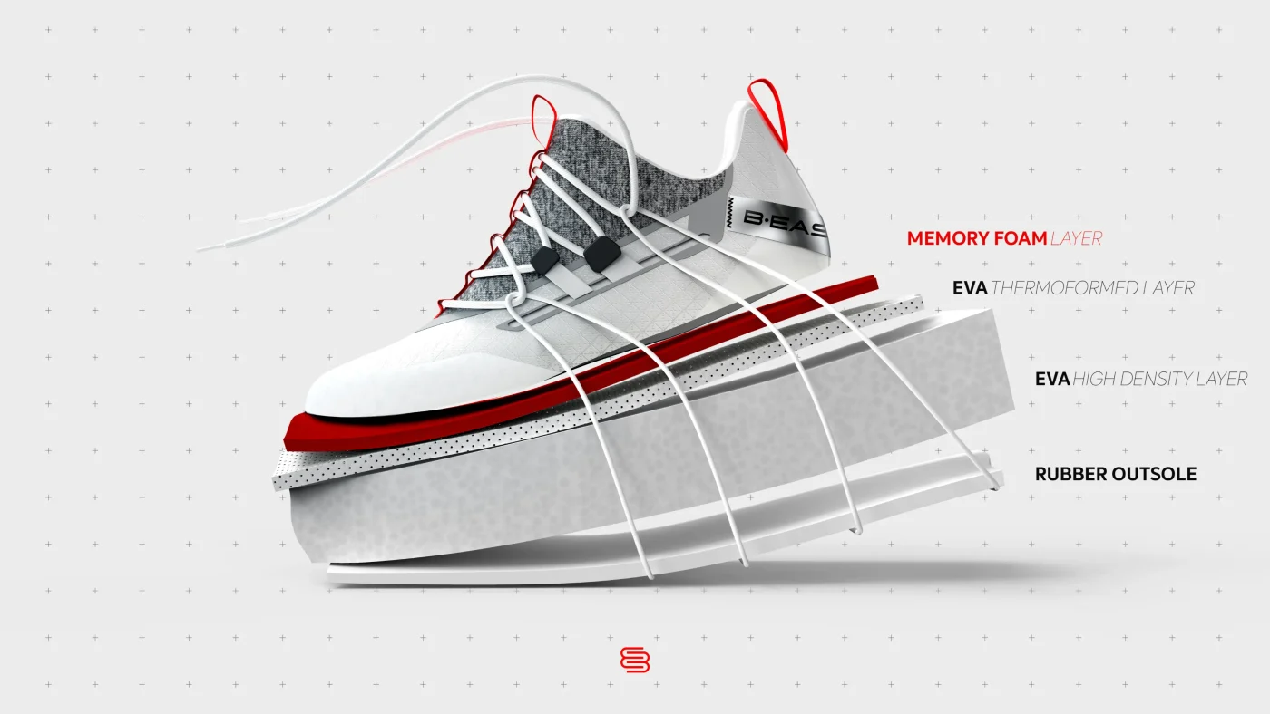 Chaussures de basketball SUSPENDED - Noir/Rouge