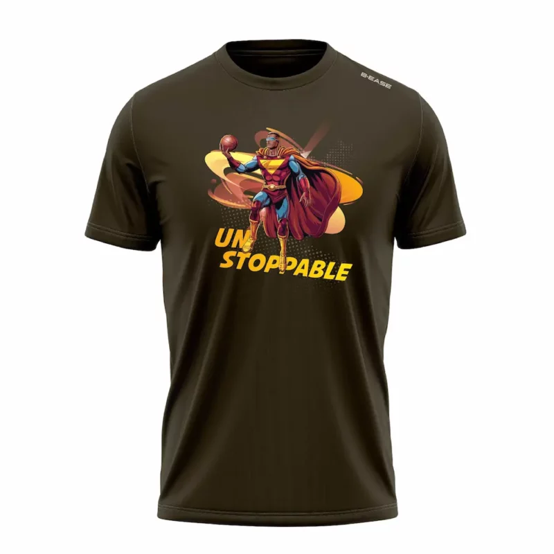 teeshirt unstoppable kaki avant