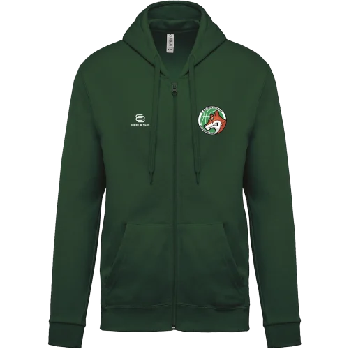 sweat zippé à capuche rustenhart / sweat à capuche zippé homme